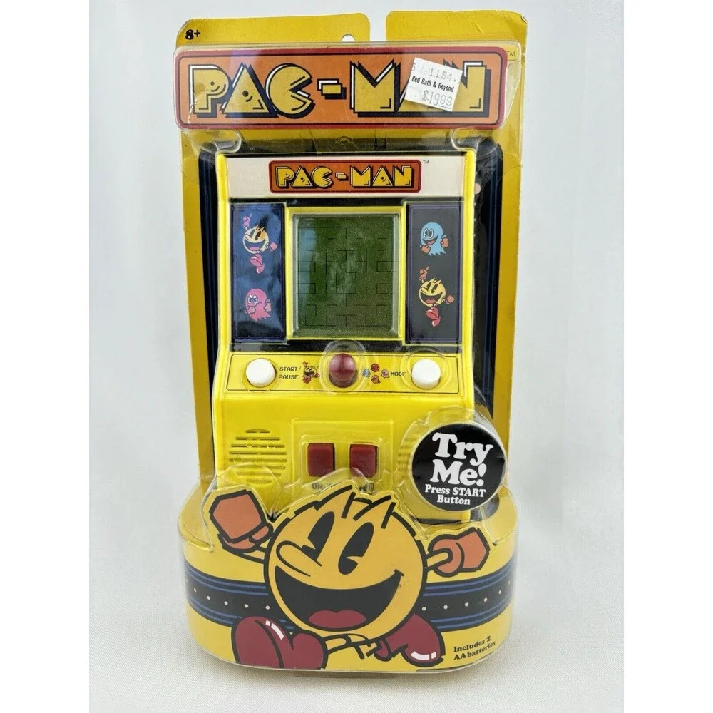 Pac-Man Pac Man Electronic Handheld Pocket Travel Game Arcade Basic Fun - Works!